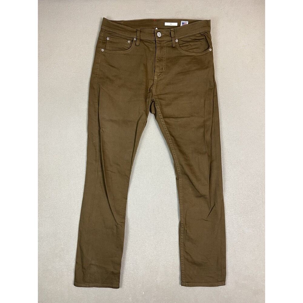 Noend Jeans Mens 31 Brown Brooklyn Slim Fit Stretch Mid‎ Rise 5 Pocket Denim